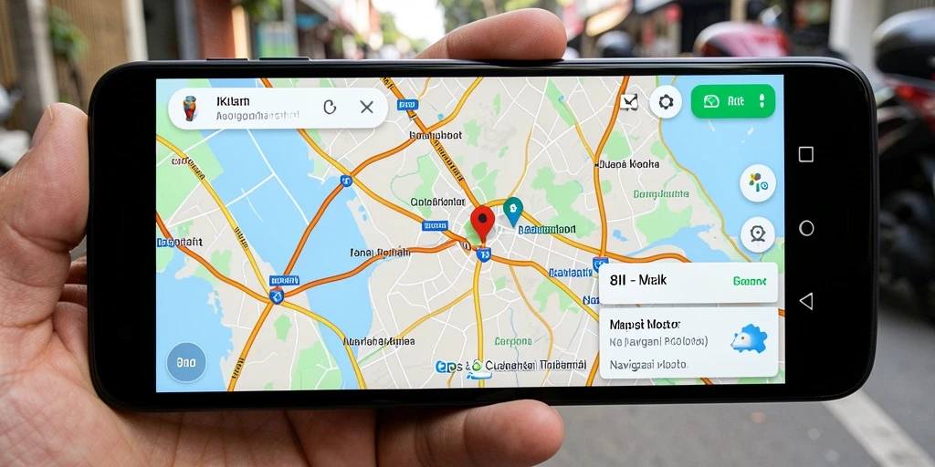 Tampilan antarmuka aplikasi 8II dengan fitur navigasi motor.