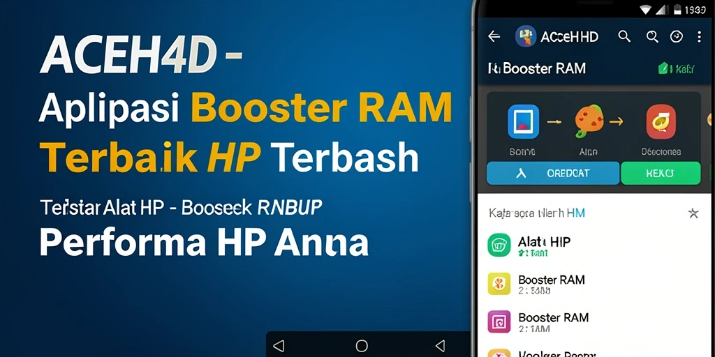 Tampilan antarmuka ACEH4D yang sederhana dan efektif untuk optimasi RAM.