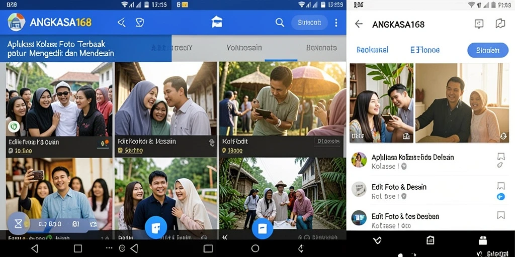 Tampilan antarmuka ANGKASA168 untuk pembuatan kolase foto yang kreatif.