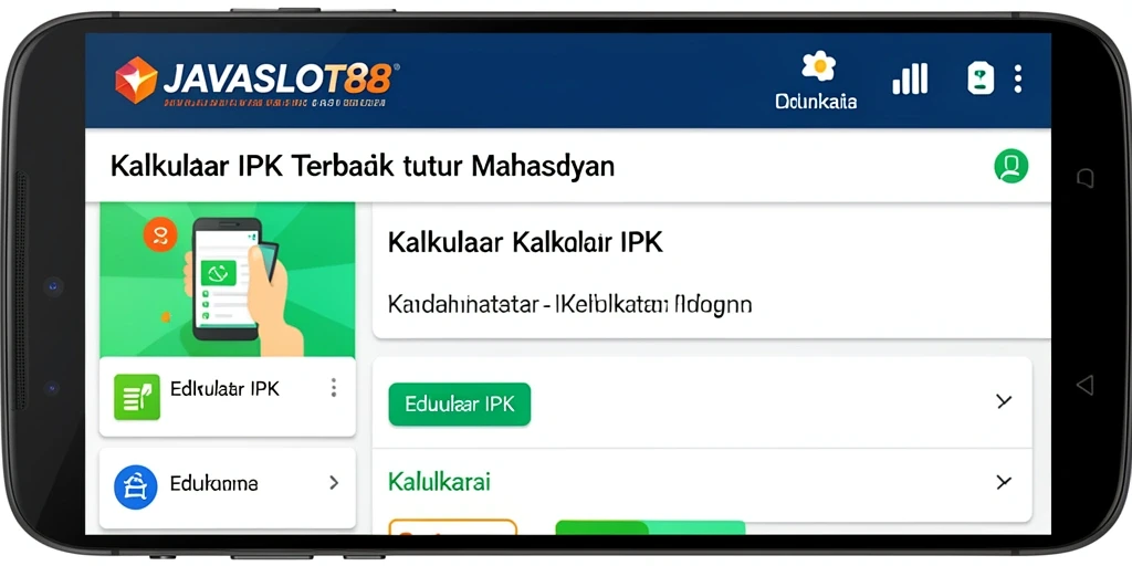 Antarmuka sederhana kalkulator IPK yang mudah digunakan.