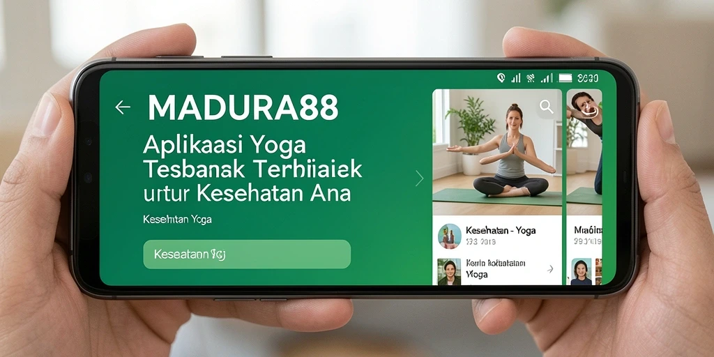 Antarmuka MADURA88 yang menarik untuk sesi yoga.