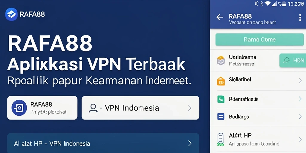 Antarmuka pengguna RAFA88 yang sederhana dan fungsional.
