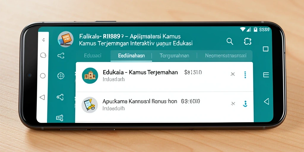 Tampilan antarmuka RI889 yang sederhana dan efektif.