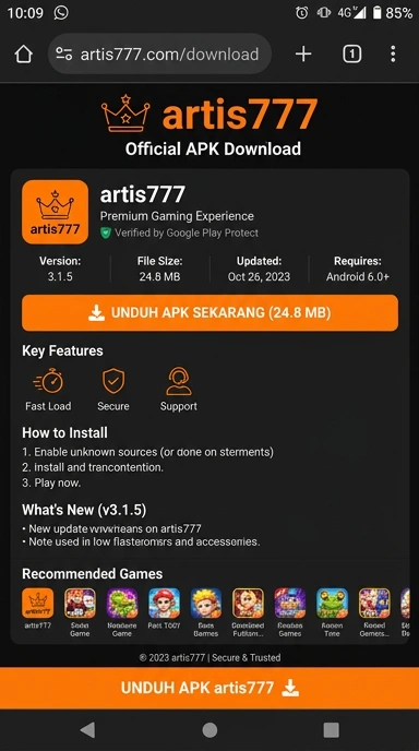 Unduh APK artis777 untuk Android dengan mudah